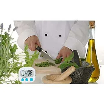 6 Pack Digital Kitchen Timers with Magnetic Back for Easy Use