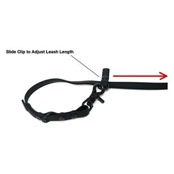 Sarah Says Pets Waterproof Dog Leash | Durable Long Line for Small Dogs and Puppy Under 40 lbs | Long Training Leash for Yard, Beach, Field (Black, 6ft x 3/8")