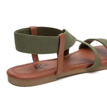 Trary Green Sandals for Women - Stylish Summer Comfort