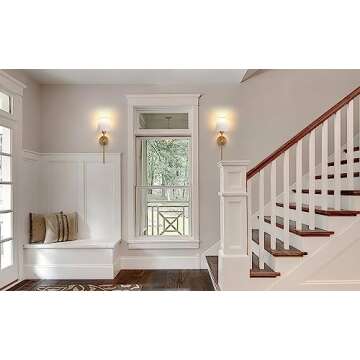 24 Inch Battery Operated Wall Sconce Set Of 2,10 Colors Modes Rechargeable Gold Indoor Decor Fabric Wireless Wall Light Fixtures With Remote Dimmable Wall Lamp For Farmhouse Bedroom(Color : Gold)