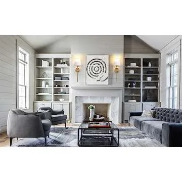 Rechargeable Wall Sconce Set of 2 LED Lights Gold