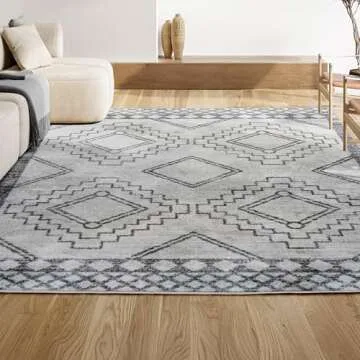 Stylish 4x6 Amir Moroccan Area Rug - Easy Cleaning and Durable