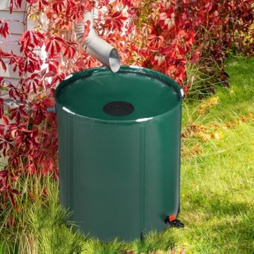 VINGLI 50 Gallon Collapsible Rain Barrel for Sustainable Water