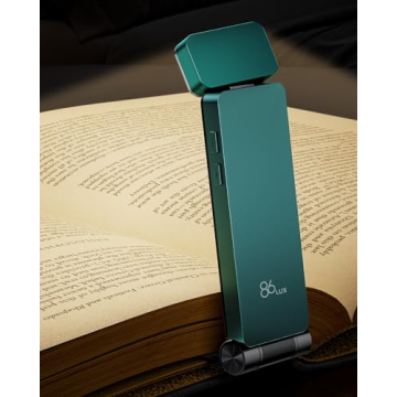 86lux Rechargeable Reading Light for Book Lovers