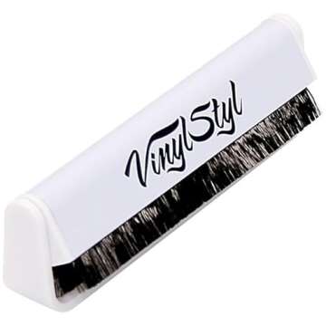 Vinyl Styl Anti-static Vinyl Record Cleaning Brush - Micro Fiber (White)
