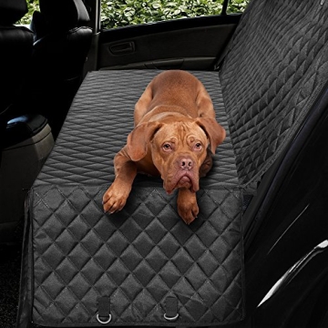 Honest Luxury Quilted Dog Car Seat Cover - Waterproof & Easy Clean