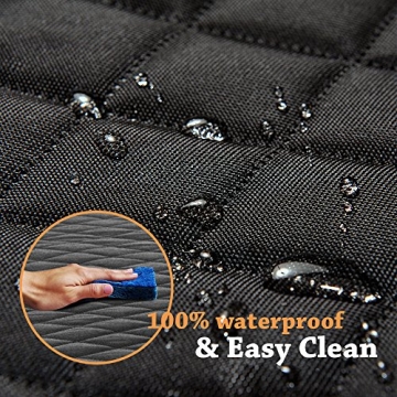 Honest Luxury Quilted Dog Car Seat Cover - Waterproof & Easy Clean