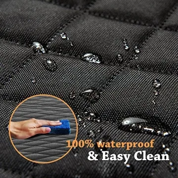Honest Luxury Quilted Dog Car Seat Cover - Waterproof & Easy Clean