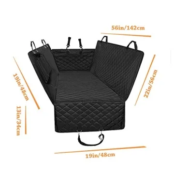 Honest Luxury Quilted Dog Car Seat Cover - Waterproof & Easy Clean