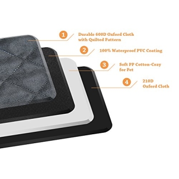 Honest Luxury Quilted Dog Car Seat Cover - Waterproof & Easy Clean