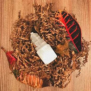 Pachamama Essentials Selenite Tower 4" Tall Skyscraper Healing Crystal Stone Reiki Meditation Energy Protection