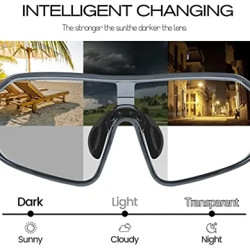 Comfortable Photochromic Cycling Glasses for All Outdoor Activities