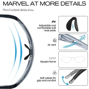 Comfortable Photochromic Cycling Glasses for All Outdoor Activities