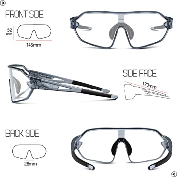 Comfortable Photochromic Cycling Glasses for All Outdoor Activities