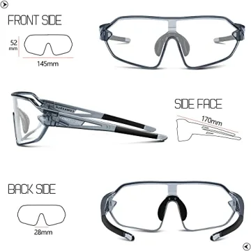 Comfortable Photochromic Cycling Glasses for All Outdoor Activities
