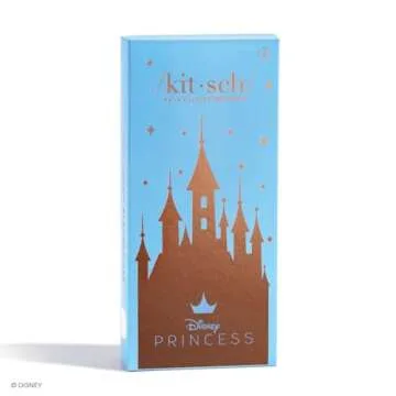 Kitsch x Disney Satin Scrunchies for Women - No Crease Hair Ties for Girls | Scrunchies For All Hair Types and Textures, Perfect for Day or Night - 2 Pcs, Desert Crown