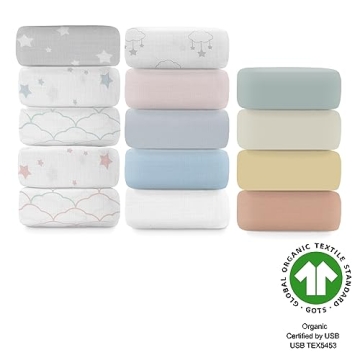 Newton Baby Organic Crib Sheets - Soft, Breathable, Stylish