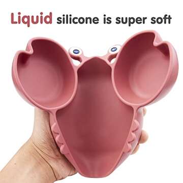 Qshare Toddler Plate - Safe, Fun, Strong Suction for Kids