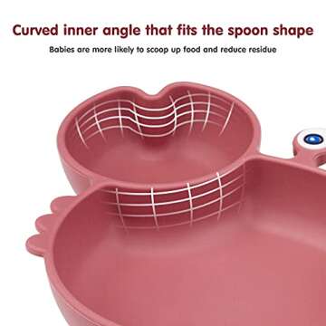 Qshare Toddler Plate - Safe, Fun, Strong Suction for Kids