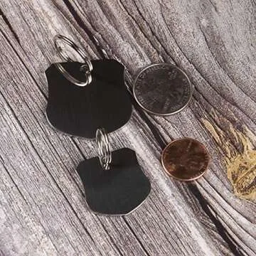 Stainless Steel Pet ID Tags - Engraved Personalized Dog Tags, Cat Tags Front & Back up to 8 Lines of...