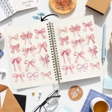 FLVGE Pink Bow Coquette Journal Notebook — Stylish & Functional