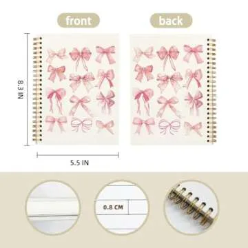 FLVGE Pink Bow Coquette Journal Notebook — Stylish & Functional