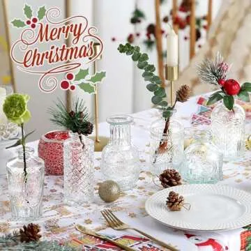 Glass Bud Vase 15 Pcs for Centerpieces Wedding,Home Decor,Bud Vases in Bulk for Flowers,Small Vases ...