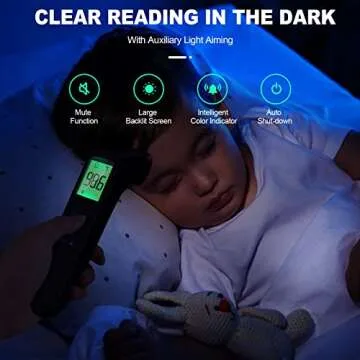 No-Touch Thermometer for Adults and Kids, Digital Accurate Baby Thermometer with Fever Alarm, 1 Second Fast Result, FSA HSA Eligible, Easy to use, 2 in 1 Mode