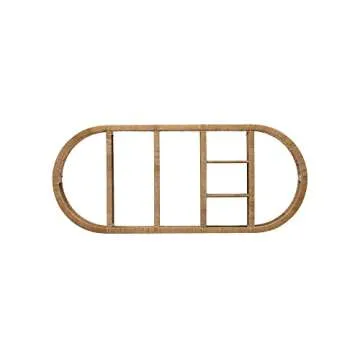 Creative Co-op Rattan Wall Shelf for Stylish Storage