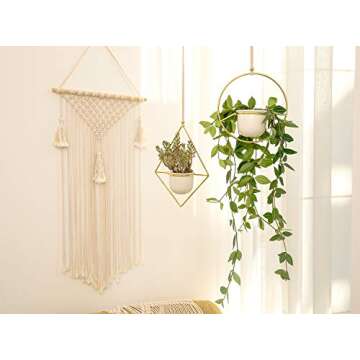 Stylish Mkono Macrame Hair Bow Holder for Kids Room