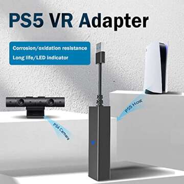 HLRAO PlayStation 4 Camera Adapter for PSVR on PS5