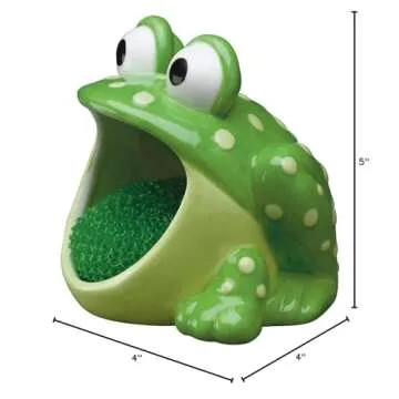 Boston Warehouse Frog Scrubby Holder for Kitchen Fun