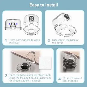 Heart of Tafiti Stove Knob Covers for Kids Safety