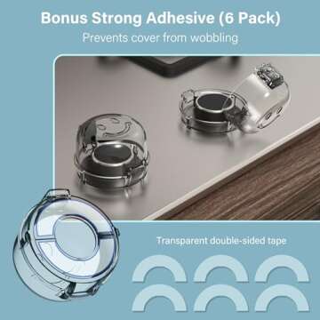 Heart of Tafiti Stove Knob Covers for Child Safety, Gas Stove Knob Covers Large,Transparent Design, 5 Pack, Kitchen Safety Guards for Kids, Baby, Toddler, Clear Oven and Gas Knob Cover