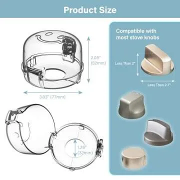 Heart of Tafiti Stove Knob Covers for Kids Safety