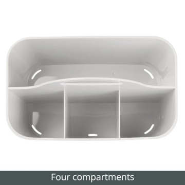 mDesign Plastic Small Office Utility Tote Caddy - 2 Pack