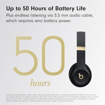 Beats Solo 4 Wireless Headphones - 50 Hour Battery