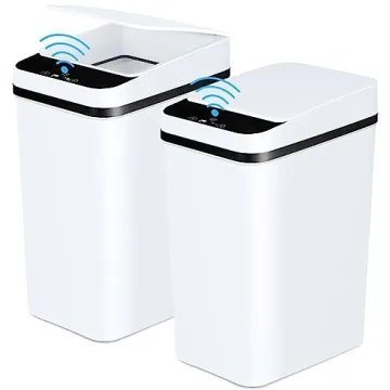 Anborry Bathroom Trash Cans with Lid 2 Pack - Touchless Motion Sensor for Optimal Hygiene
