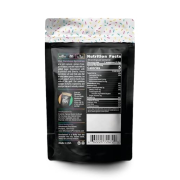 Keto Sprinkles, Vegan and Gluten-Free Dessert Topping