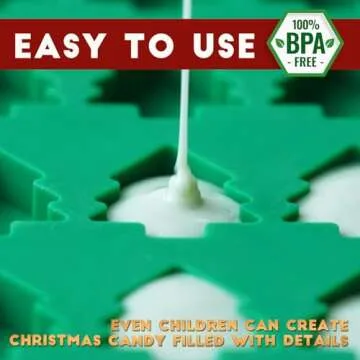 Christmas Mini Candy Molds with Xmas Tree and Gingerbread Man Shaped, 152 Cavity Non-Stick Food Grade DIY Handmade Set for Gummy Jelly Dog Treat Wax Melt Gifts Baking Supplies