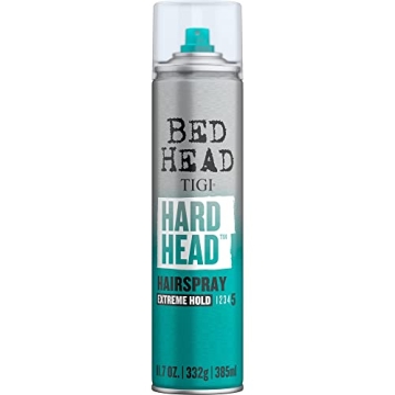 Bed Head by TIGI Hairspray Extra Hold Hard Head Hair Care Spray for All Hair Types, 11.7 oz