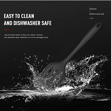 Silicone Cooking Utensils Set - BPA Free & Heat Resistant