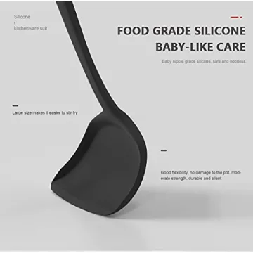 Silicone Cooking Utensils Set - BPA Free & Heat Resistant