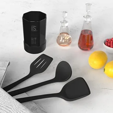 Silicone Cooking Utensils Set - BPA Free & Heat Resistant