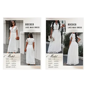 Elegant Bdcoco Floral Lace Wedding Dress for Women