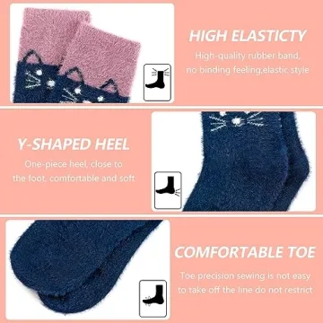 SISOSOCK Cozy Fuzzy Soft Socks Perfect Winter Gifts