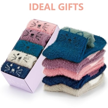 SISOSOCK Cozy Fuzzy Soft Socks Perfect Winter Gifts