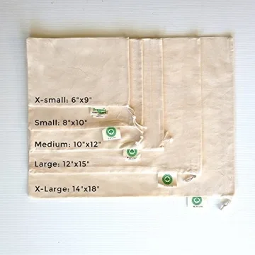 Reusable Organic Cotton Produce Bags - Sustainable Grocery Solution