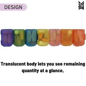 TinyTAN BTS Pill Organizer - Portable & Detachable Case