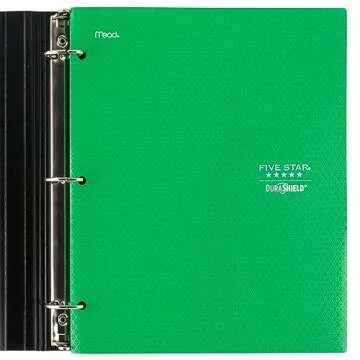 Five Star DuraShield Antimicrobial 2 Pocket Stay-Put Plastic Folders, 4 Pack, Holds 11" x 8-1/2", Color May Vary (330010)